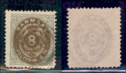 EUROPA - DANIMARCA - 1871 - 8 Skilling (19IA) Usato (60) - Otros & Sin Clasificación