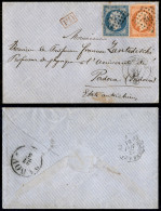 EUROPA - FRANCIA - 20 Cent (13) + 40 Cent (15b) - Bustina Da Grebourg A Padova Del 2.5.61 - Otros & Sin Clasificación