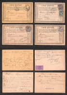 EUROPA - FRANCIA - 1876/1878 – 4 Cartoline Postali Per L'Italia Con Affrancature Del Periodo - Other & Unclassified