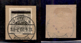 EUROPA - GERMANIA - Saar - 1920 - 2 1/2 Pfennig (2aIk) Con Soprastampa Capovolta - Usato Su Frammento - Other & Unclassified