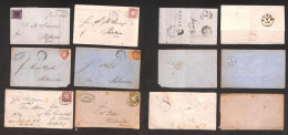 EUROPA - GERMANIA - 1861/1874 - 6 Lettere E Buste Di Baden (1) + Baviera (1) + Sassonia (2) + Reich (2) Con Affrancature - Sonstige & Ohne Zuordnung