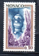 MONACO 1962 EXHIBITION AT OCEANOGRAPHIC MUSEUM MAN UNDER WATER GALEAZZI'S TURRET 10c USED USATO OBLITERE' - Used Stamps