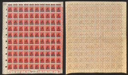 EUROPA - GERMANIA - 1923 - 2 Millionen Su 5000 Marchi (312A) - Intero Foglio Di 100 Con Bordi Integri - Gomma Integra - Otros & Sin Clasificación