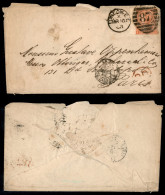 EUROPA - GRAN BRETAGNA - 1868/1879 - Cinque Lettere Con Affrancature Del Periodo Per Parigi E Per L'Italia (4) - Difetti - Other & Unclassified