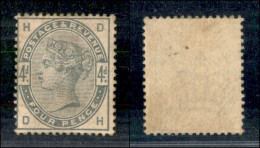 EUROPA - GRAN BRETAGNA - 1884 - 4 Pence Queen Victoria (77) - Gomma Originale (450) - Autres & Non Classés