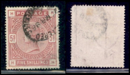 EUROPA - GRAN BRETAGNA - 1884 - 5 Scellini (83ax) Usato - Otros & Sin Clasificación