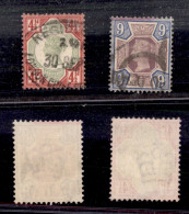 EUROPA - GRAN BRETAGNA - 1887 - 4 1/2 + 9 Pence Giubileo Regina Vittoria (92+95) - Usati (70) - Other & Unclassified