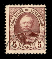 EUROPA - LUSSEMBURGO - 1893 - 5 Franchi Adolfo (66) - Usato - Altri & Non Classificati