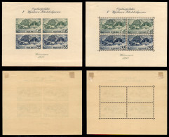 EUROPA - POLONIA - 1938 - Mostra Filatelica (5A + 5B) - Serie Completa - Due Foglietti Nuovi Con Gomma Originale (lingue - Otros & Sin Clasificación