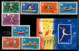 EUROPA - ROMANIA - 1988 - Olimpiadi Seul (4458/4463 + Block 243 + 4475/4482 + Block 247 + Block 250/251) - Emissione Com - Sonstige & Ohne Zuordnung