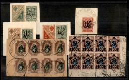 EUROPA - RUSSIA - 1918/1923 – Cartoncino Con Sei Pezzi Diversi – Da Esaminare - Otros & Sin Clasificación