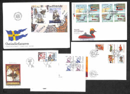 EUROPA - SVEZIA - 2003 - 5 FDC (2367/2383) - Otros & Sin Clasificación