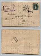 EUROPA - SVIZZERA - Couvet - 25 Cent (Unif. 72) Su Lettera Per Bordeaux Del 13.5.1884 - Altri & Non Classificati