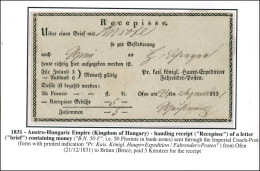 EUROPA - UNGHERIA - 1831 - Ricevuta Di Ritorno - Ofen 1.12.31 - Sonstige & Ohne Zuordnung