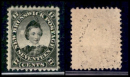 OLTREMARE - CANADA - 1860 - New Brunswick - 17 Cent Principe Edoaro (9) - Gomma Integra - Other & Unclassified