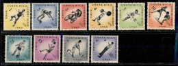 OLTREMARE - COSTA RICA - 1960 - Olimpiadi Roma (570/579 + Block 580 A + B) - Serie Completa + Foglietto Dentellato + Non - Autres & Non Classés