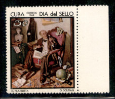 OLTREMARE - CUBA - 1968 - 30 Cent Il Filatelico (1402) - Bordo Di Foglio - Gomma Integra - Dipinto Del Pittore Sciltian  - Other & Unclassified