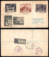 OLTREMARE - GAMBIA - 1949 – UPU (143 Due + 144/146) – Raccomandata Da Bethurst Per Gli USA Del 10 Ottobre - Other & Unclassified