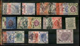 OLTREMARE - HONG KONG - 1862/1938 - Cartoncino Con 34 Esemplari Usati Del Periodo - Da Esaminare - Other & Unclassified