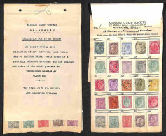 OLTREMARE - INDIA - India Britannica - Collezioncina Di 100 Diversi Usati Predisposta In Folder Da Mission Stamp Company - Sonstige & Ohne Zuordnung
