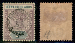 OLTREMARE - LEEWARD ISLANDS - 1897 - 7 Pence Sexagenary 1897 (14) - Gomma Originale (65) - Altri & Non Classificati