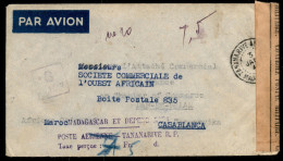 OLTREMARE - MADAGASCAR - Madagascar Et Depandances / Poste Arienne - Tananarive R. P. / Tax E Percue 7,5 Fr - Aerogramma - Otros & Sin Clasificación