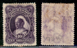 OLTREMARE - NIGERIA - Niger Coast Protectorate - 1898 - 10 Shilling Victoria (38) - Gomma Originale (160) - Altri & Non Classificati