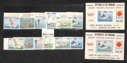 OLTREMARE - PANAMA - 1964 - Olimpiadi Tokyo II (734/739 + 740/745 + Block 21/22) - 2 Serie Complete Dentellate E Non + 2 - Other & Unclassified