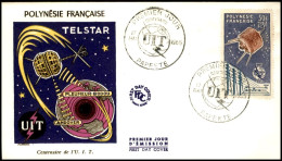 OLTREMARE - POLINESIA FRANCESE - 1965 - 50 Fr UIT (44) - FDC 17.5.65 - Autres & Non Classés
