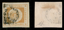 OLTREMARE - URUGUAY - 1859 - 80 Cent  El Sol De Mayo (15b) - Usato - Diena - Altri & Non Classificati