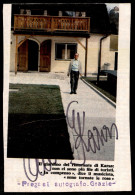 AUTOGRAFI - Karas Anton (musicista) - Autografo Su Ritaglio Di Giornale Applicato Su Cartoncino Del 1970 - Autres & Non Classés