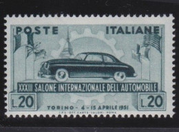 Italy   .  Y&T   .     593     .    **         .    MNH - 1946-60: Mint/hinged