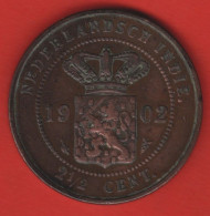 NETHERL. EASTINDIA - 2 1/2 CENTS 1902 - Nederlands-Indië