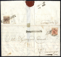 Cover 1851, Lettera Raccomandata Da Verona (2CO E Raccomandata Punti 2+9) Del 11.12 Per Bonavigo Affrancata Con 15 C. Ro - Lombardo-Venetien