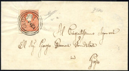 Cover Gravedona, C3 Punti 9, Lettera Del 2.12.1858 Per Gropio Affrancata Con 5 S. Rosso I Tipo, Firmata Sorani, Sass. 25 - Lombardo-Venetien