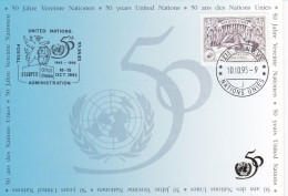 Nations Unies Genève. Carte Postale 1995 YT 289 1er Jour - Cartes-maximum