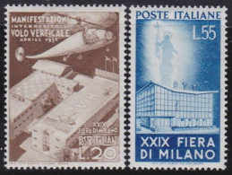 Italy   .  Y&T   .     595/596  (2 Scans)      .    **         .    MNH - 1946-60: Nieuw/plakker