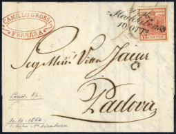 Cover S. M. Maddalena, Cor. Punti 8, Lettera Del 10.10.1850 Per Padova Affrancata Con 15 C. Rosso I Tipo Prima Tiratura  - Lombardije-Venetië