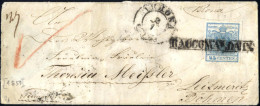 Cover Verona, (2CO E Raccomandata Punti 9), Lettera Raccomandata Del 2.1 Per Leitmeritz (Austria) Affrancata Con 45 C. A - Lombardo-Vénétie