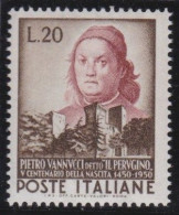 Italy   .  Y&T   .     604     .    **         .    MNH - 1946-60: Nieuw/plakker
