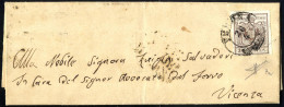 Cover 1850, 30 Cent. Bruno Chiaro, Primo Tipo - Prima Tiratura, Su Lettera Da Verona, Firm. Sorani (Sass. 7a - ANK 4HI E - Lombardy-Venetia