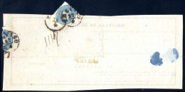 Cover 1863, "Ricevuta Di Ritorno", Da Treviso 27.4.1864 Per Padova Affrancata Con 10 Soldi Azzurro, Splendida E Rara Su  - Lombardy-Venetia