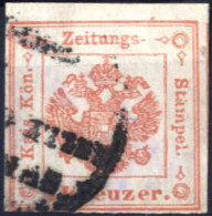 O 1858, 2 Kreuzer Vermiglio, Usato, Splendido, Certificato Dr. Ferchenbauer, Sass. 3 / 140,- - Lombardo-Vénétie