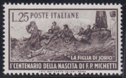 Italy   .  Y&T   .     609      .    **         .    MNH - 1946-60: Mint/hinged