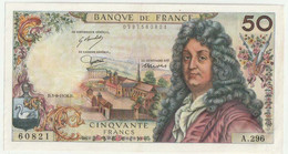 Billet De 50 Francs - Racine - 3-6-1976 - N° A.296 - 60821 - Très Bon état, ( Sans Trou D'épingle Et Pas De Plis ) - 50 F 1962-1976 ''Racine''
