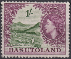 1954 Basutoland ° Mi:GB-BA 52, Sn:GB-BA 52, Yt:GB-BA 52, Pastoral Scene, Queen Elizabeth II Pictorials - 1933-1964 Colonia Británica