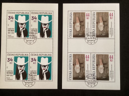 Pofis 1237/1238 Oblitéré CZ 2023 Les 2 Feuillets De 4  Art Ladislav Sutnar Et Toyen - Used Stamps