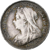 Grande-Bretagne, Victoria, 3 Pence, 1893, Argent, TTB+, KM:777 - F. 3 Pence