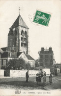 FRANCE - Corbeil - Eglise Saint Spire - Carte Postale Ancienne - Corbeil Essonnes