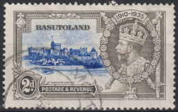 1935 Basutoland ° Mi:GB-BA 12, Sn:GB-BA 12, Yt:GB-BA 12, Windsor Castle And King George V - 1933-1964 Colonia Britannica